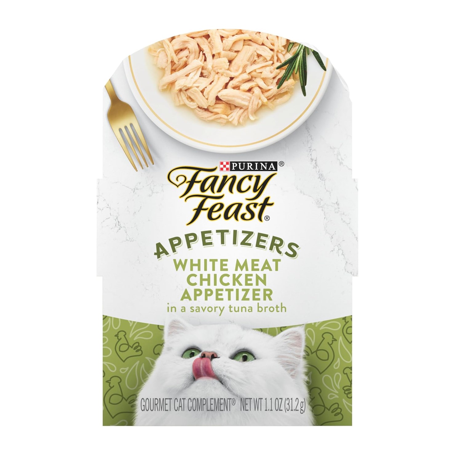 Purina Fancy Feast Appetizers-Chicken In Tuna Broth-Pollo en caldo de atún