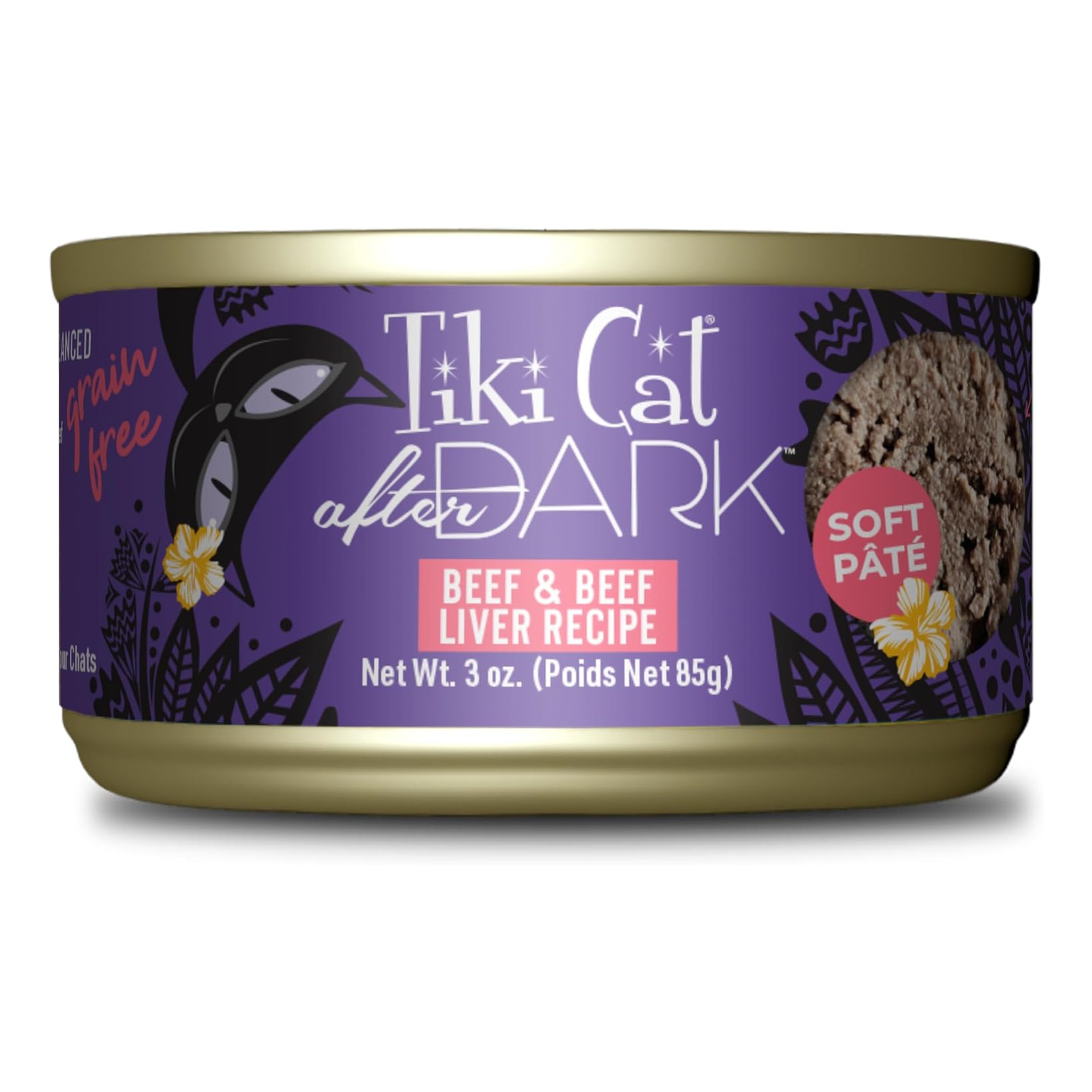 Tiki Cat After Dark Pate - Beef & Beef Liver - Res e hígado de Res x 85g