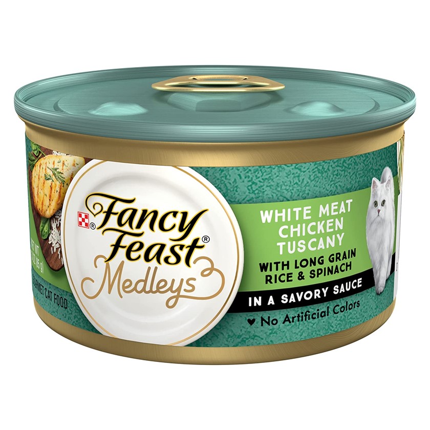 Purina Fancy Feast Medleys Tuscany - White meat Chicken - Pechuga de Pollo en salsa Tuscany x 85g